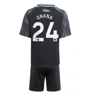 Aston Villa Auswärtstrikot Kinder trikot schwarz 2025-26