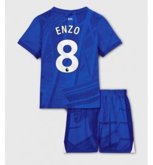 Chelsea Enzo Fernandez #8 Heimtrikot Kinder 2025-26 Fußball trikotsatz