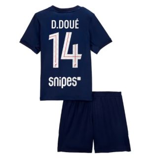 Paris Saint-Germain Desire Doue #14 Heimtrikot Kinder 2025-26 Fußball trikotsatz