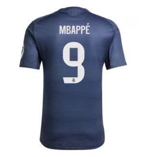Real Madrid Kylian Mbappe #9 Auswärtstrikot 2025-26 Kurzarm