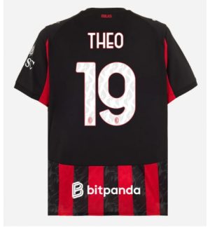 AC Milan Theo Hernandez #19 Heimtrikot 2025-26 Kurzarm