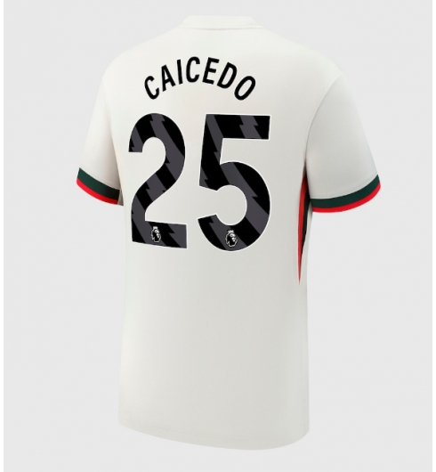 Chelsea Moises Caicedo #25 Auswärtstrikot 2025-26 Kurzarm