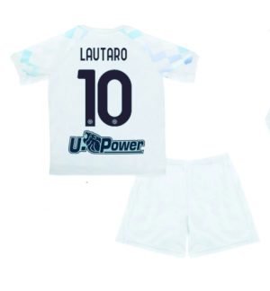 Inter Milan Lautaro Martinez #10 Auswärtstrikot Kinder 2025-26 Fußball trikotsatz