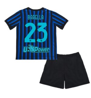 Inter Milan Nicolo Barella #23 Heimtrikot Kinder 2025-26 Fußball trikotsatz