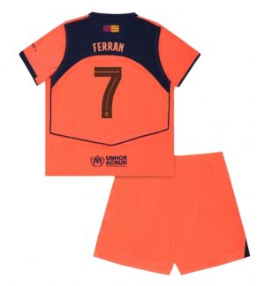 Barcelona Günstige Ferran Torres #7 3rd trikot Kinder 2025-26 Fußball trikotsatz