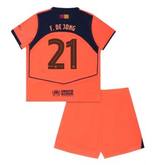 Barcelona Günstige Frenkie de Jong #21 3rd trikot Kinder 2025-26 Fußball trikotsatz