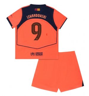 Barcelona Günstige Robert Lewandowski #9 3rd trikot Kinder 2025-26 Fußball trikotsatz