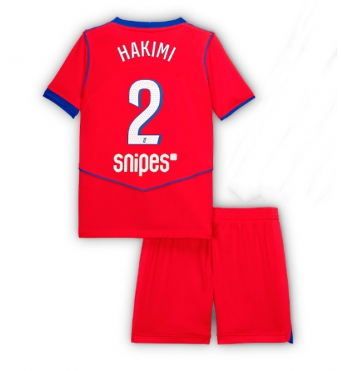 Paris Saint-Germain Achraf Hakimi #2 3rd trikot Kinder 2025-26 Fußball trikotsatz