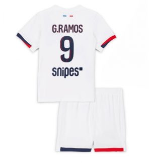 Paris Saint-Germain Goncalo Ramos #9 Auswärtstrikot Kinder 2025-26 Fußball trikotsatz