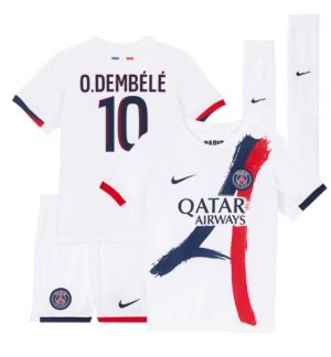 Paris Saint-Germain Ousmane Dembele #10 Auswärtstrikot Kinder 2025-26 Fußball trikotsatz