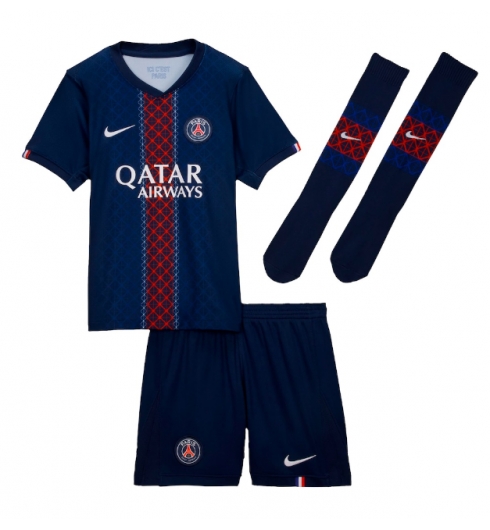 Paris Saint-Germain Ousmane Dembele #10 Heimtrikot Kinder 2025-26 Fußball trikotsatz