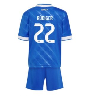 Real Madrid Günstige Antonio Rudiger #22 3rd trikot Kinder 2025-26 Fußball trikotsatz