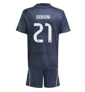 Real Madrid Günstige Brahim Diaz #21 Auswärtstrikot Kinder 2025-26 Fußball trikotsatz