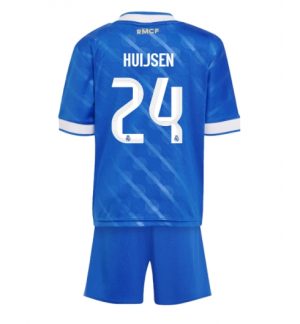 Real Madrid Günstige Dean Huijsen #24 3rd trikot Kinder 2025-26 Fußball trikotsatz
