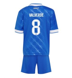 Real Madrid Günstige Federico Valverde #8 3rd trikot Kinder 2025-26 Fußball trikotsatz