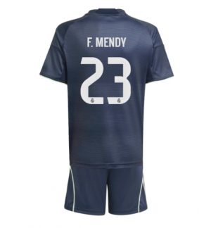 Real Madrid Günstige Ferland Mendy #23 Auswärtstrikot Kinder 2025-26 Fußball trikotsatz