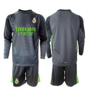 Real Madrid Günstige Torwart 3rd trikot Kinder 2025-26 Langarm (+ kurze hosen)
