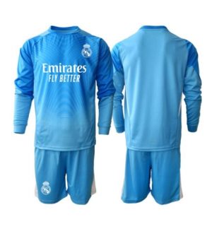 Real Madrid Günstige Torwart Heimtrikot Kinder 2025-26 Langarm (+ kurze hosen)