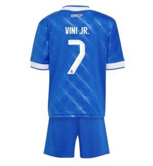 Real Madrid Günstige Vinicius Junior #7 3rd trikot Kinder 2025-26 Fußball trikotsatz