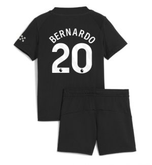 Manchester City Günstige Bernardo Silva #20 Auswärtstrikot Kinder 2025-26 Fußballtrikots Set