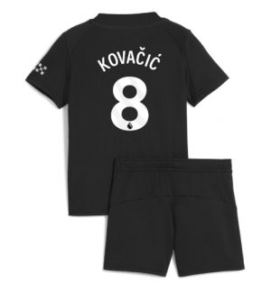 Manchester City Günstige Mateo Kovacic #8 Auswärtstrikot Kinder 2025-26 Fußballtrikots Set