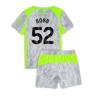 Manchester City Günstige Oscar Bobb #52 3rd trikot Kinder 2025-26 Fußballtrikots Set