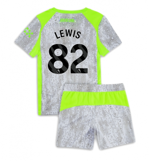 Manchester City Günstige Rico Lewis #82 3rd trikot Kinder 2025-26 Fußballtrikots Set