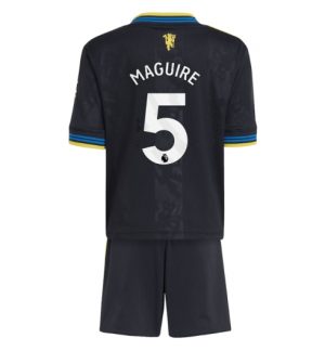 Manchester United Günstige Harry Maguire #5 3rd trikot Kinder 2025-26 Fußballtrikots Set