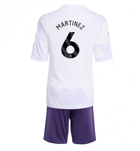 Manchester United Günstige Lisandro Martinez #6 Auswärtstrikot Kinder 2025-26 Fußballtrikots Set