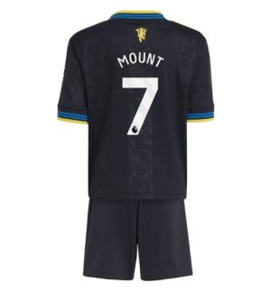 Manchester United Günstige Mason Mount #7 3rd trikot Kinder 2025-26 Fußballtrikots Set