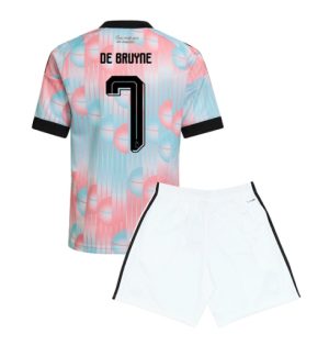 Belgien Kevin De Bruyne #7 Auswärtstrikot Kinder WM 2026 Fußball Set
