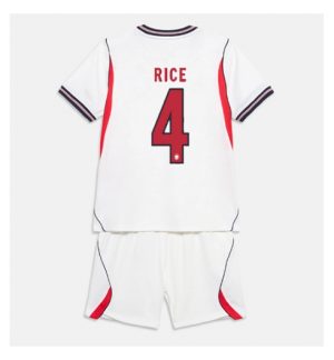 England Declan Rice #4 Heimtrikot Kinder WM 2026 im Sale