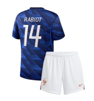 Frankreich Adrien Rabiot #14 Heimtrikot Kinder WM 2026 Bestseller Fußballtrikot