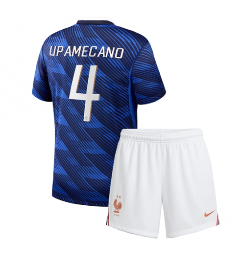 Frankreich Dayot Upamecano #4 Heimtrikot Kinder WM 2026 Bestseller Fußballtrikot 2 Frankreich Dayot Upamecano #4 Heimtrikot Kinder WM 2026 Bestseller Fußballtrikot 2