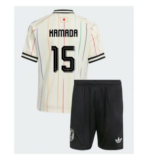 Japan Daichi Kamada #15 Auswärtstrikot Kinder WM 2026 im Sale