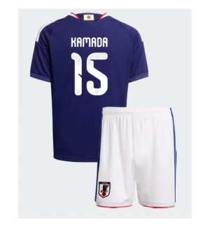 Japan Daichi Kamada #15 Heimtrikot Kinder WM 2026 im Sale