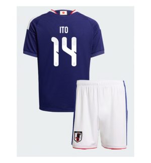 Japan Junya Ito #14 Heimtrikot Kinder WM 2026 im Sale