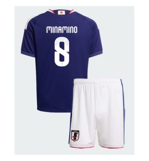 Japan Takumi Minamino #8 Heimtrikot Kinder WM 2026 im Sale