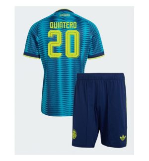 Kolumbien Juan Fernando Quintero #20 Auswärtstrikot Kinder WM 2026 Trikotsatz Kit