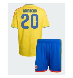 Kolumbien Juan Fernando Quintero #20 Heimtrikot Kinder WM 2026 Trikotsatz Kit