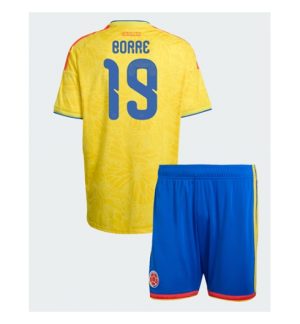 Kolumbien Rafael Santos Borre #19 Heimtrikot Kinder WM 2026 Trikotsatz Kit