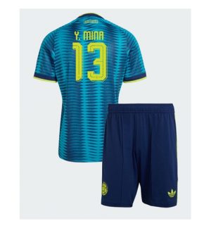 Kolumbien Yerry Mina #13 Auswärtstrikot Kinder WM 2026 Trikotsatz Kit