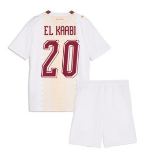 Marokko Ayoub El Kaabi #20 Auswärtstrikot Kinder WM 2026 Trikotsatz Kit