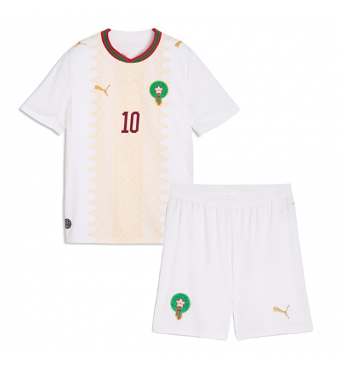 Marokko Brahim Diaz #10 Auswärtstrikot Kinder WM 2026 Trikotsatz Kit 3 Marokko Brahim Diaz #10 Auswärtstrikot Kinder WM 2026 Trikotsatz Kit 3