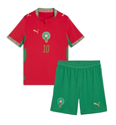 Marokko Brahim Diaz #10 Heimtrikot Kinder WM 2026 Trikotsatz Kit 3 Marokko Brahim Diaz #10 Heimtrikot Kinder WM 2026 Trikotsatz Kit 3