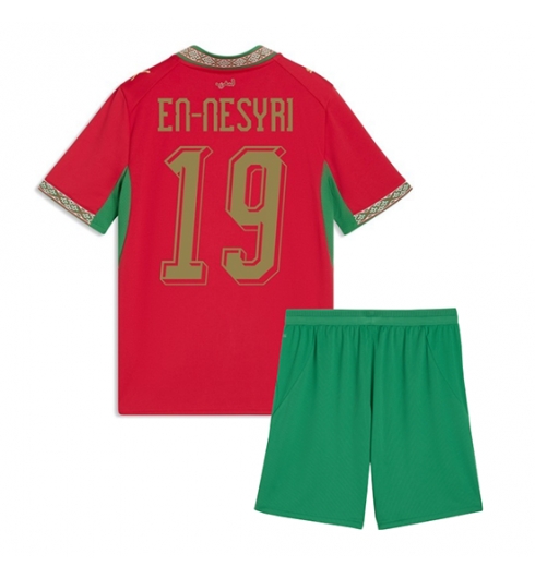 Marokko Youssef En-Nesyri #19 Heimtrikot Kinder WM 2026 Trikotsatz Kit 2 Marokko Youssef En-Nesyri #19 Heimtrikot Kinder WM 2026 Trikotsatz Kit 2