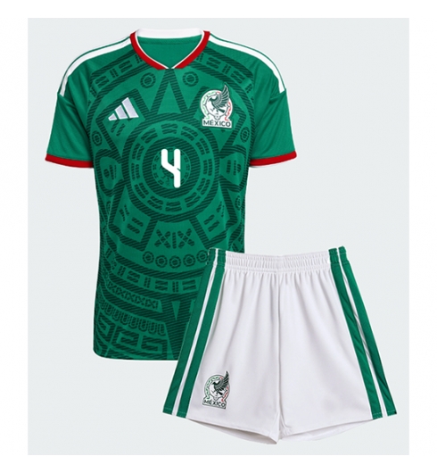 Mexiko Edson Alvarez #4 Heimtrikot Kinder WM 2026 Fußballtrikots Trikotsatz 3 Mexiko Edson Alvarez #4 Heimtrikot Kinder WM 2026 Fußballtrikots Trikotsatz 3