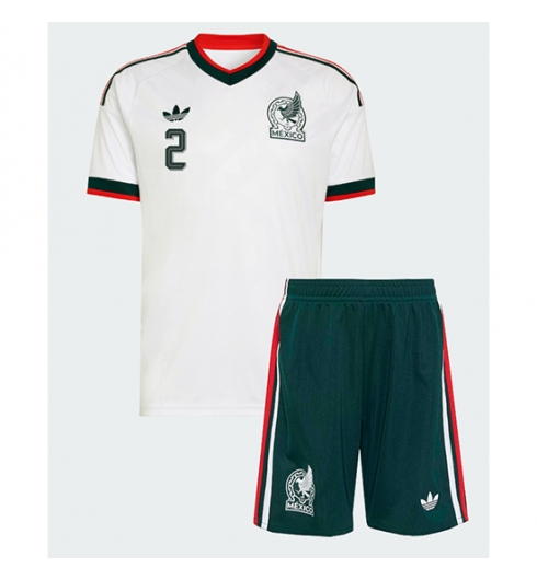 Mexiko Jorge Sanchez #2 Auswärtstrikot Kinder WM 2026 Fußballtrikots Trikotsatz 3 Mexiko Jorge Sanchez #2 Auswärtstrikot Kinder WM 2026 Fußballtrikots Trikotsatz 3