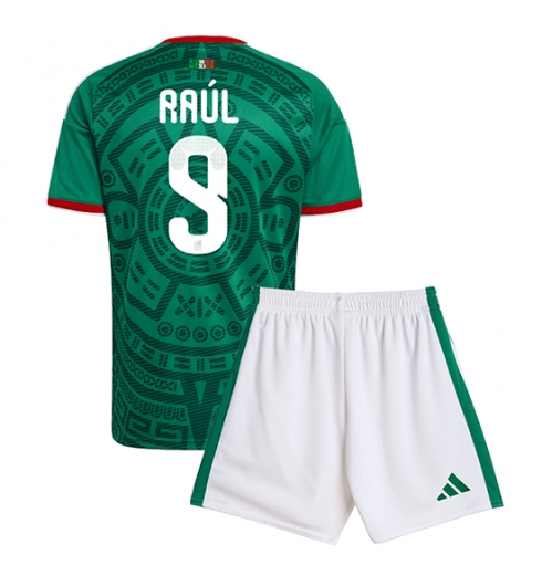 Mexiko Raul Jimenez #9 Heimtrikot Kinder WM 2026 Fußballtrikots Trikotsatz 2 Mexiko Raul Jimenez #9 Heimtrikot Kinder WM 2026 Fußballtrikots Trikotsatz 2