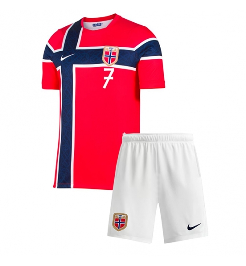 Norwegen Alexander Sorloth #7 Heimtrikot Kinder WM 2026 Fußballtrikots Set 3 Norwegen Alexander Sorloth #7 Heimtrikot Kinder WM 2026 Fußballtrikots Set 3